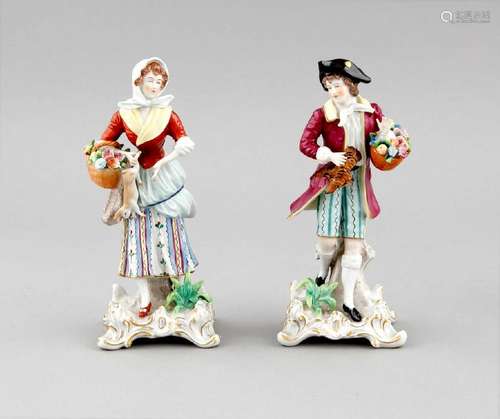 A pair of market crier, 20th century, market woman with