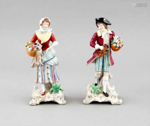 A pair of market crier, 20th century, market woman with
