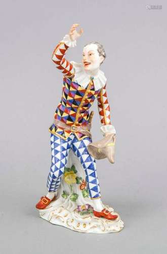 Harlequin with hat, Meissen, mark after 1934, 1st