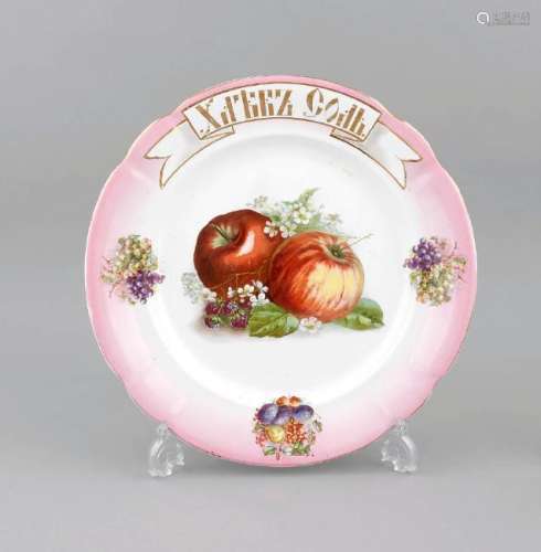 A large plate, Russia, manufacture Kuznetzov in Belach,
