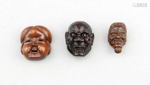 Japenese miniature No masks, 20th century, boxtree