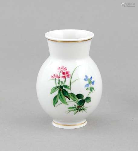 A small vase, Meissen, mark 1972-80, first quality,