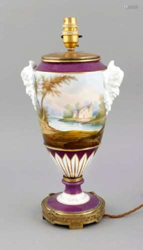 An amphora lamp, probably France, 19th century, amphora