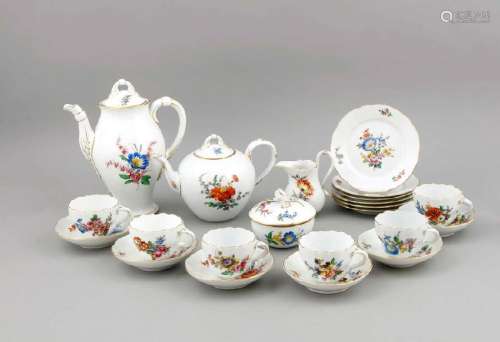 A 21-piece coffee/tea service for 6 persons, Stockert &
