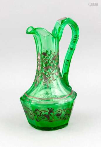 Pitcher, early 20th century, 8-cornered stand, widening