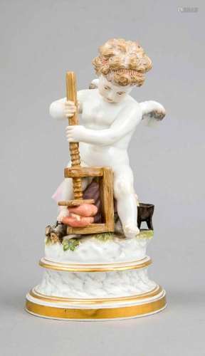 Figur, Meissen, Knaufschwerter, um 1880, Amor und zwei