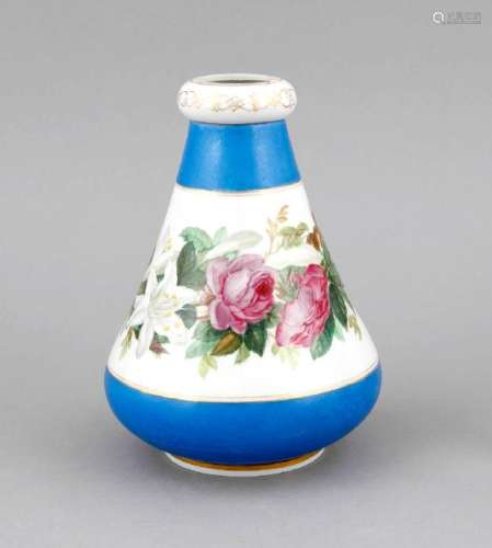 A vase, KPM Berlin, small mark 1849-1870, rim minor