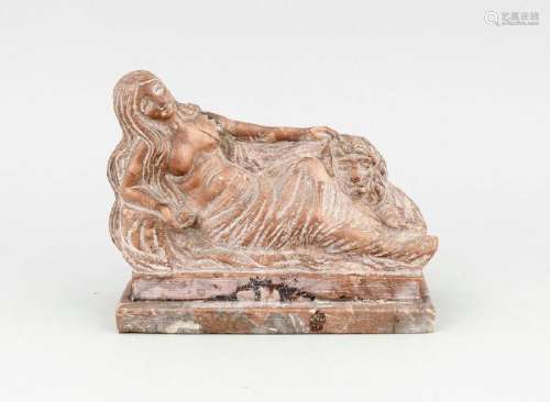 19th century sculptor, lying female nude with a ball in