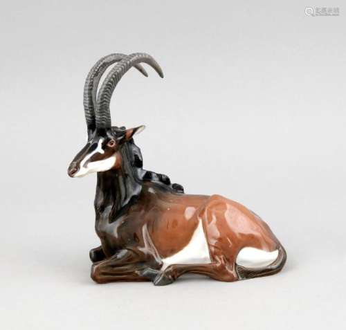 A sable antelope, Meissen, mark after 1934, 1st