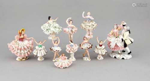 Eleven dancers, Thuringia and Sandizell, Bavaria,