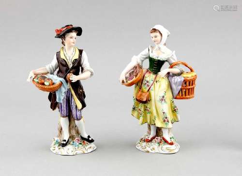 A couple of market sellers, Sitzendorf, Thuringia, 20th