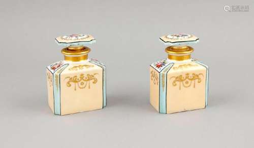 Two tea boxes, prob. Silesia, 19th century, rectangular