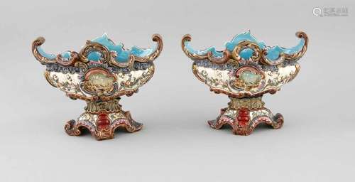 A pair of historicism jardinières, R.M. Krause,