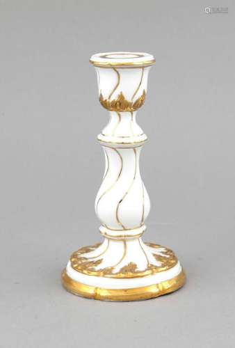 Leuchter, Meissen, Marke 1850-1924, 1. W., B-Form,