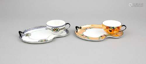 2 Noritake Art Deco Luncheon Sets, Japan, 1920er Jahre.