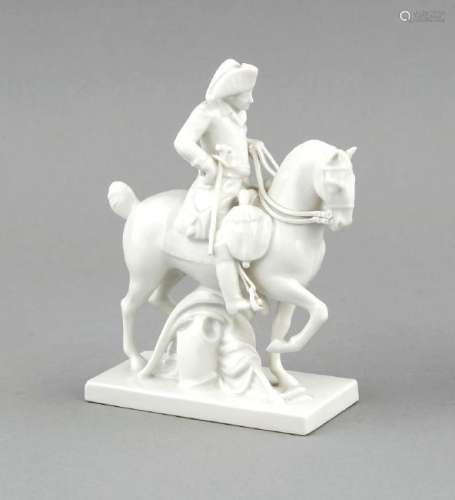 Frederick the Great on horseback, KPM Berlin, beg. 20th