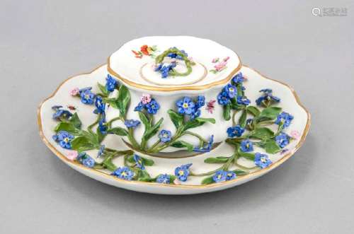 Inkwell, Meissen, brand 1850-1924, 2nd choice, outer