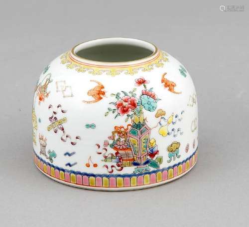 Famille-Rose Pinselwascher, China, wohl um 1800,