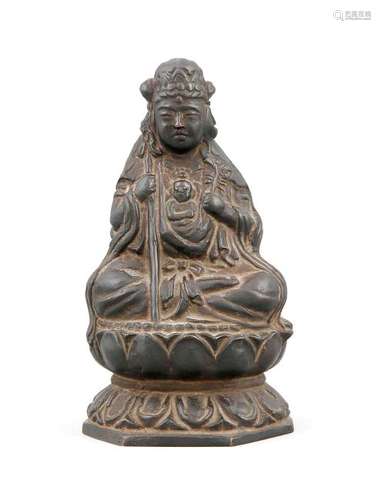 Kleine Guanyin mit Kind, wohl China, 19./20. Jh.?,