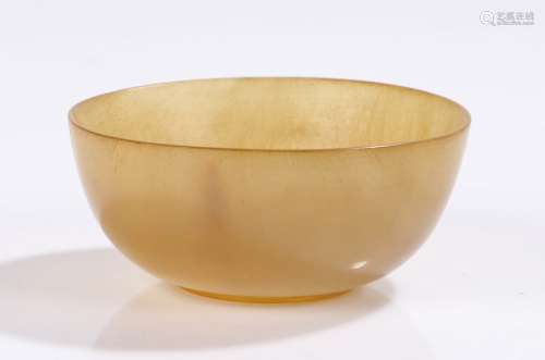 Chinese horn bowl, of small proportions, 6cm diameter