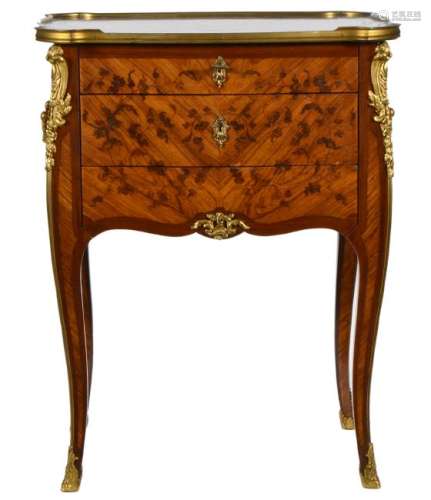 Durand French Marquetry Writing Table