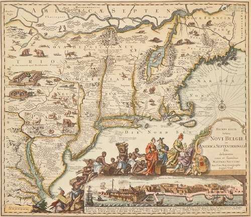 Antique Map Georg Matthaus Seutter 18th C.