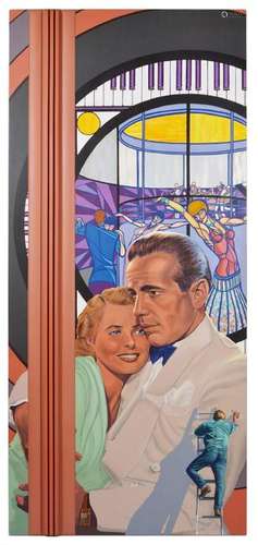 George Torjussen Large Painting of Bogart