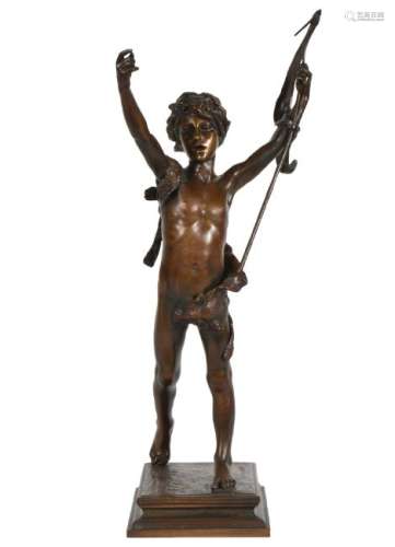 Jules Lafrance 19th Century Bronze Figure