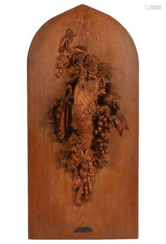 Thomas Wilkinson Wallis Carved Fruitwood Plaque