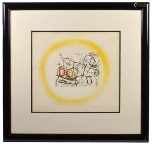 Joan Miro 'PrÃ©paratifs d'oiseaux II' Lithograph