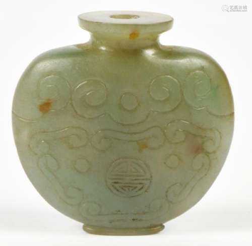 Carved Chinese Jade Snuff Bottle