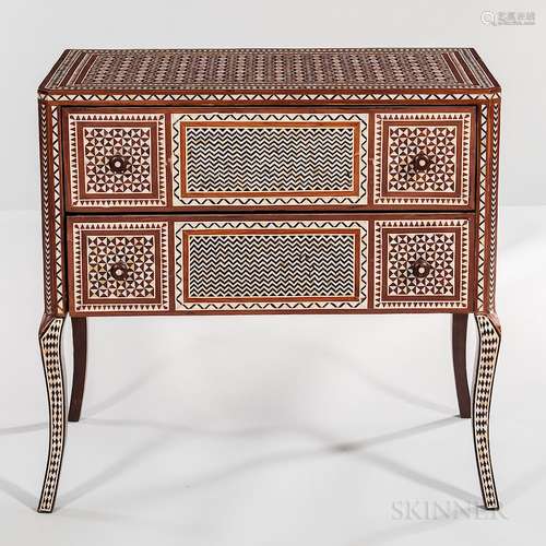 Moorish-style Inlaid Chest of Drawers