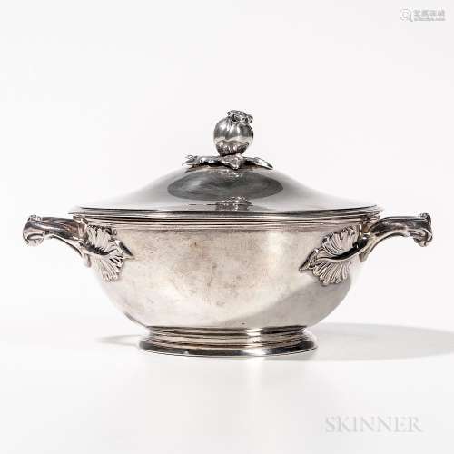 French 950 Sterling Silver Tureen and Cover