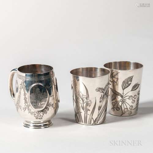 Three Pieces of Silver Tableware