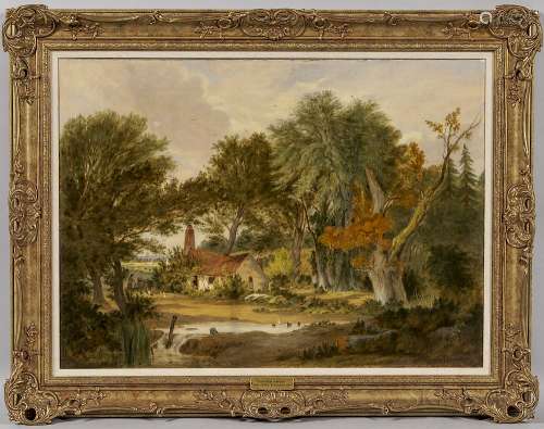 Alfred Stannard (British, 1806-1889)  View Near Norwich