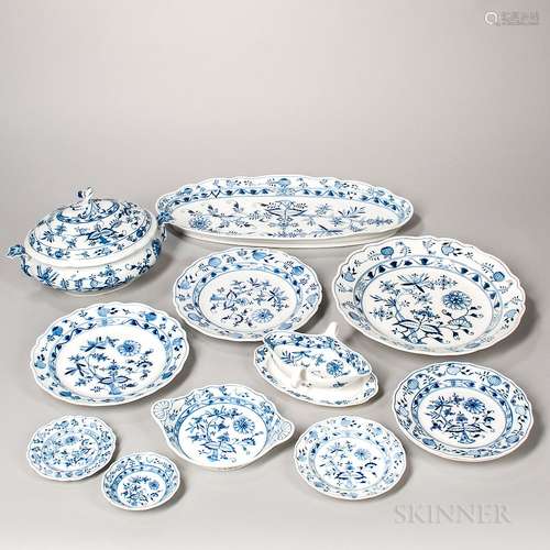 Fifty-nine-piece Meissen 