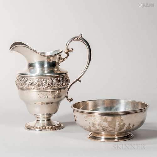 Two Pieces of American Sterling Silver Tableware