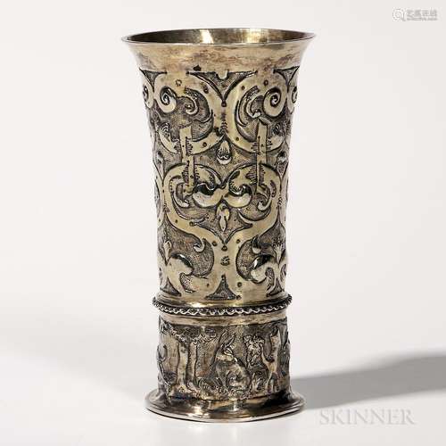 Hungarian Silver-gilt Beaker