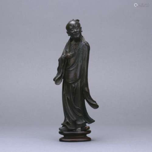 A 19/20th C. bronze immortal figure
