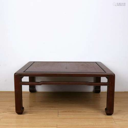 An old rosewood square Kang table