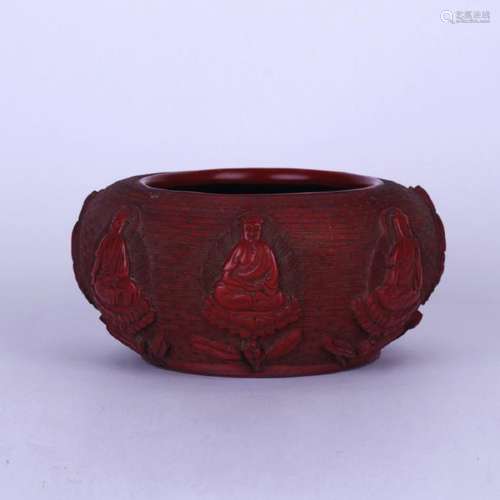 A cinnabar bowl