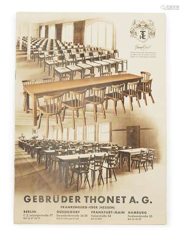 THONET ORIGINALVERKAUFSKATALOG 3911 (NOVEMBER 1939), (GEBRÜDER THONET FRANKENBERG A.G.). Papier. Mit