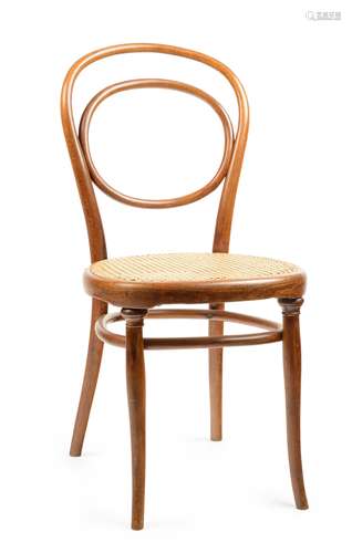 SESSEL NR.10. Gebrüder Thonet. Wien. 1881-1890. Entwurf Gebrüder Thonet. Buchenholz, massiv gebogen,