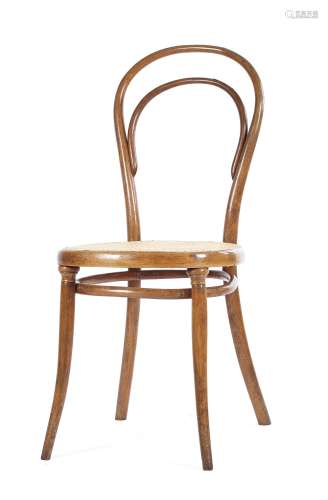 SESSEL NR.8. Gebrüder Thonet. Wien. Um 1865. Entwurf Gebrüder Thonet. Buchenholz, massiv gebogen,