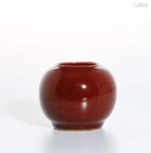 Chinese Copper Red Glazed Jar