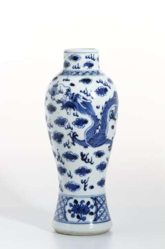 Chinese Blue and White Baluster Vase