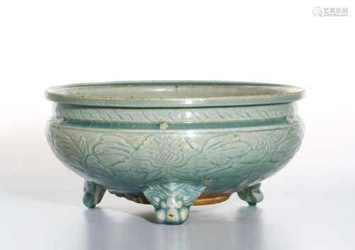 Chinese Ming Longquan Tripod Censer, Christie's