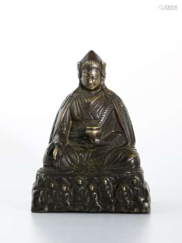 Chinese Gilt-Bronze Figure of Medicine Buddha