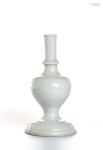 Chinese White Glazed Altar Vase