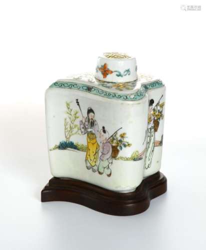 Chinese Famille Rose Jar and Cover